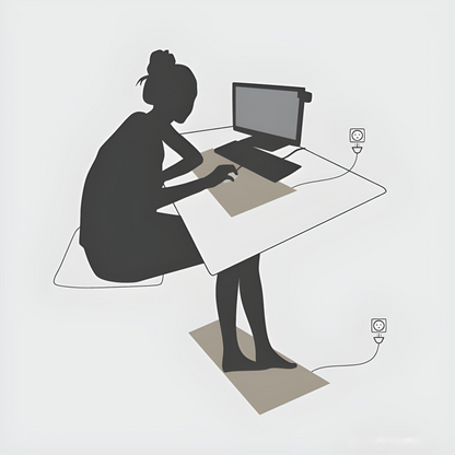 Skorter | Carbon Leather Earthing Mat - EarthConnect