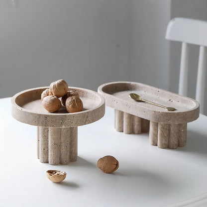 Skorter | Carlotta Travertine Tray