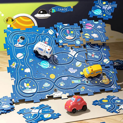 Skorter | Carpuzzle – Creative race track puzzle with car & accessories