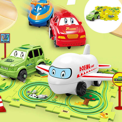 Skorter | Carpuzzle – Creative race track puzzle with car & accessories