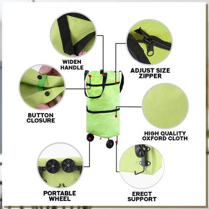 Skorter | CarryFlex – 2-in-1 Convertible Shopping Bag with Wheels