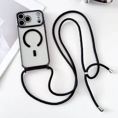 Skorter | CarryLink – Adjustable Phone Lanyard with Clear MagSafe Case