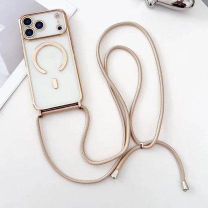 Skorter | CarryLink – Adjustable Phone Lanyard with Clear MagSafe Case