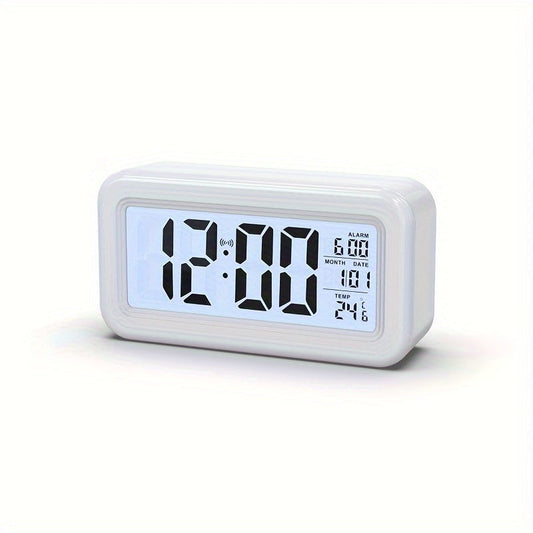Skorter | Digital Alarm Clock with LCD Screen - Date and Temperature Display