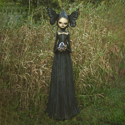 Skorter | DarkWitch Statues – Dark Resin Witch Statues for Halloween & Gothic Decoration
