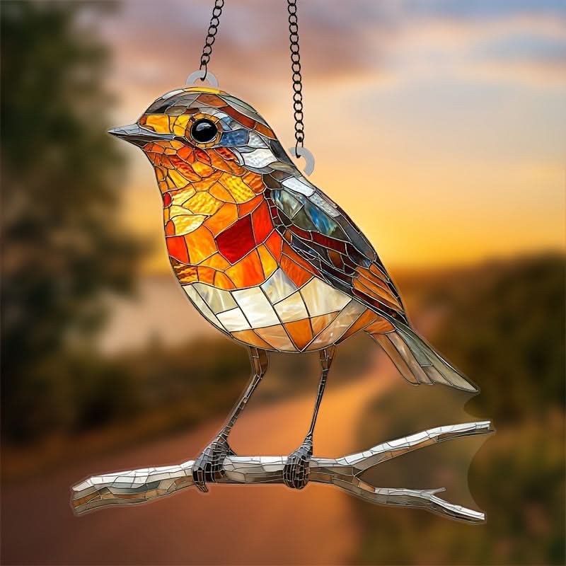 Skorter | Acrylic Bird Sun Catcher Hanging Window Decor
