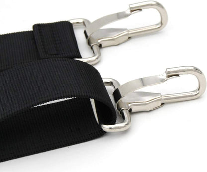 Skorter | 47 inch bag replacement shoulder strap | Padded & Adjustable - Perfect for travel bags, laptop bags, briefcases, camera bags, messenger bags, diaper bags & more (Black)