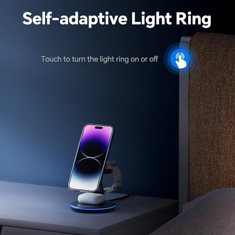 Skorter | Folding magnetic 3-in-1 wireless charger