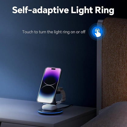 Skorter | Folding magnetic 3-in-1 wireless charger