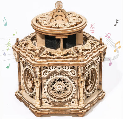 Skorter | DIY Mechanical Music Box Kit 3D Wooden Puzzle Box