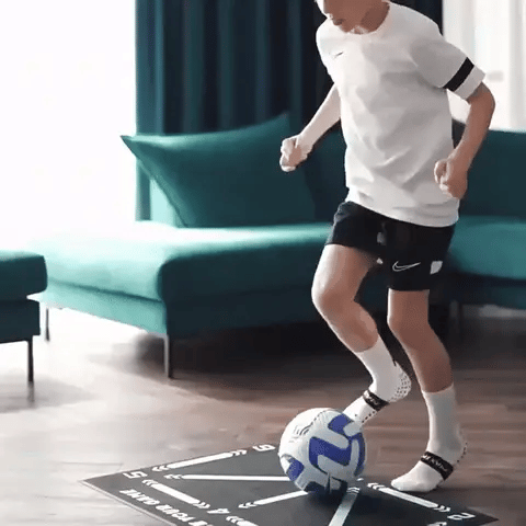 Skorter | Football Pro Training Mat | Anti-Slip, 2x2m Space & Video Program for Skill Enhancement and Home Training