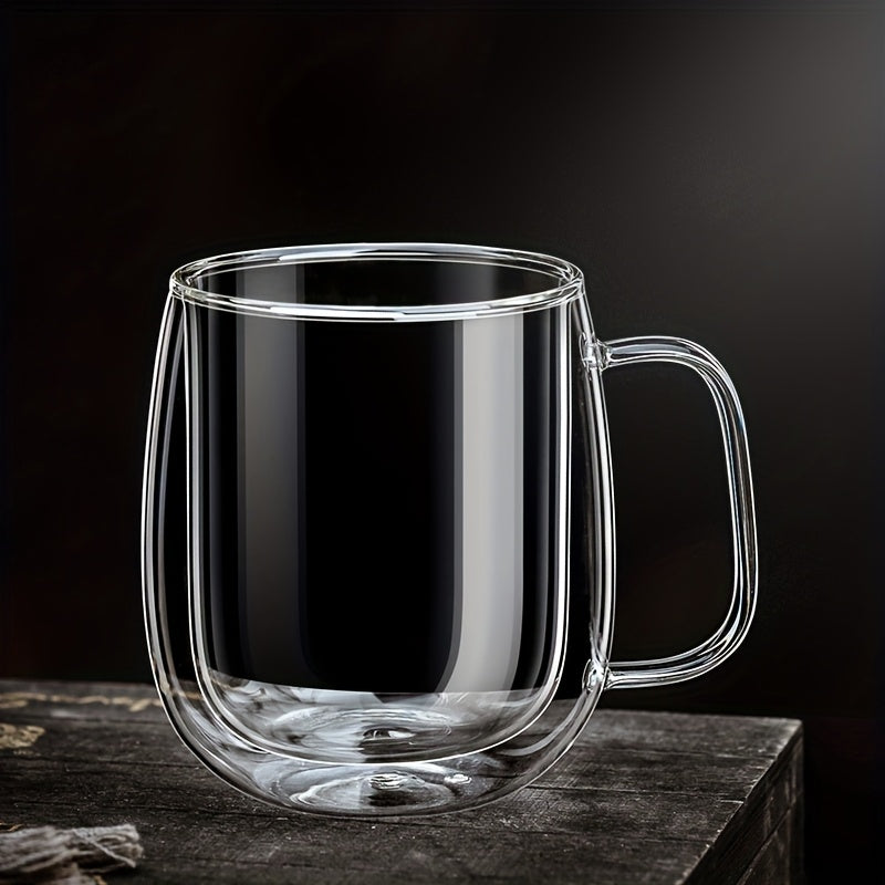Skorter | ThermoSip Double-walled Glass Mug – Borosilicate Glass, Heat Resistant & Elegant