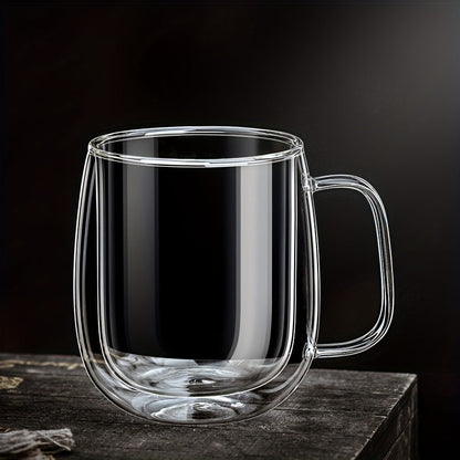 Skorter | ThermoSip Double-walled Glass Mug – Borosilicate Glass, Heat Resistant & Elegant