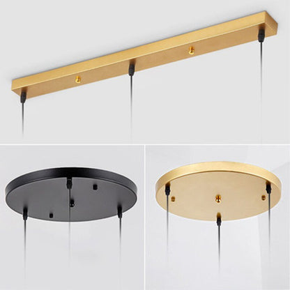 Ceiling Canopy Base for Pendant Light Multi Size DIY Black/White/Gold Plate 3/4/5 - SKØRTER