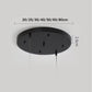 Ceiling Canopy Base for Pendant Light Multi Size DIY Black/White/Gold Plate 3/4/5 - SKØRTER