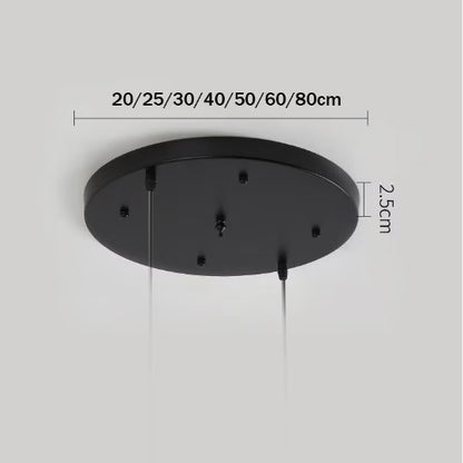 Ceiling Canopy Base for Pendant Light Multi Size DIY Black/White/Gold Plate 3/4/5 - SKØRTER