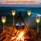 Skørter | 4 Pack Solar Outdoor LED Lights with Flaming Hat, Waterproof Solar Garden Lights for Pathway Landscaping Patio Decor