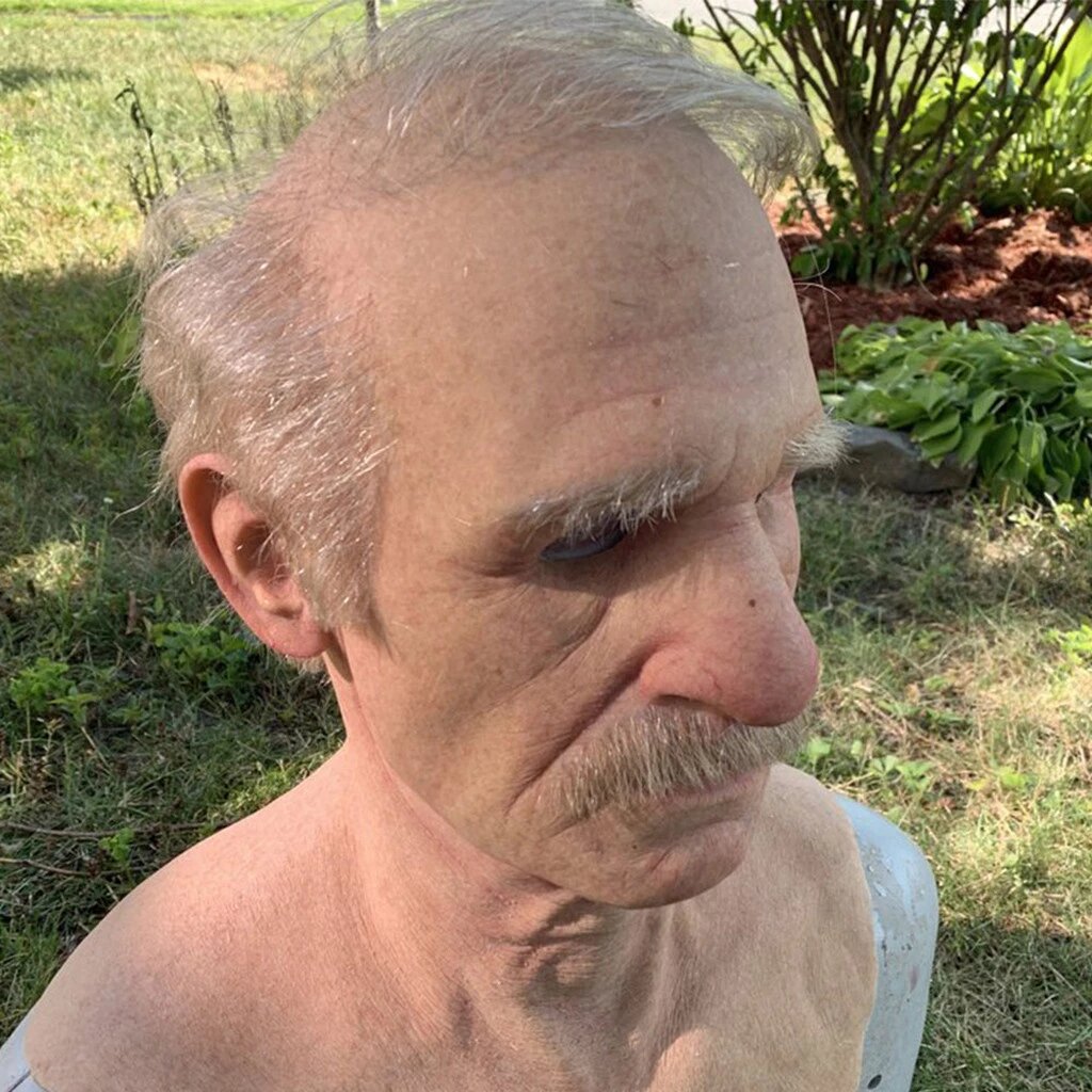 Skorter | Creepy Old Man Mask – Realistic Latex Halloween Mask for Adults