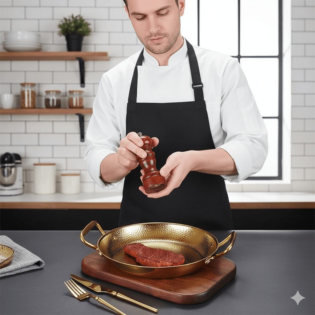 Skorter | CHEFSTEEL – Hammered Stainless Steel Pot for Sauces, Pans & Versatile Cooking