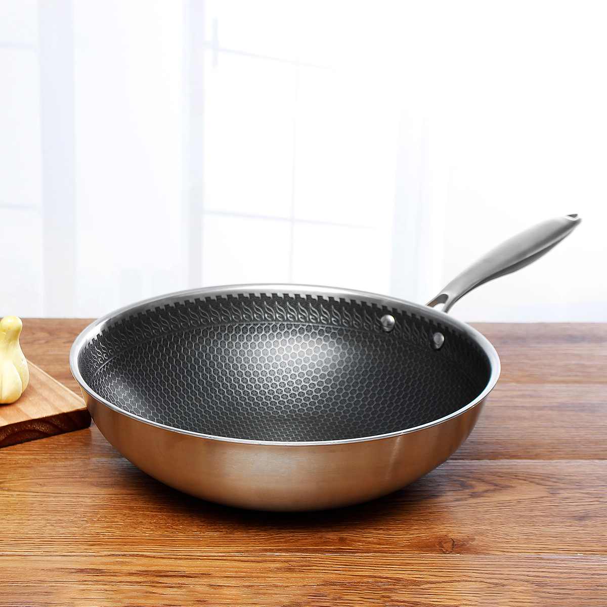 Skorter | ChefSteel Pan – Stainless Steel Non-Stick Frying Pan for Effortless Cooking