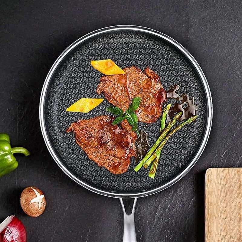 Skorter | ChefSteel Pan – Stainless Steel Non-Stick Frying Pan for Effortless Cooking