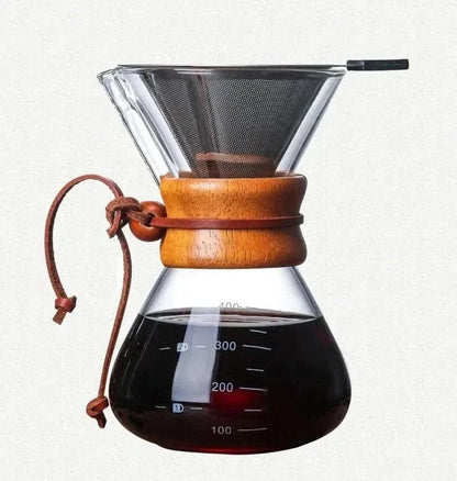 Skorter | Chemex Coffee Pot with Hario V60 Dripper Set – Precision Brewing with Style