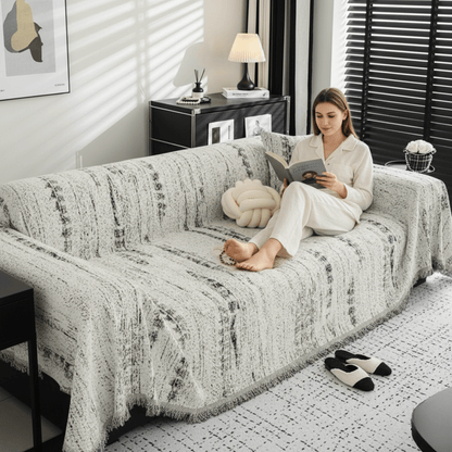 Skorter | CHENILUX – Elegant Chenille Sofa Cover for Protection & Style