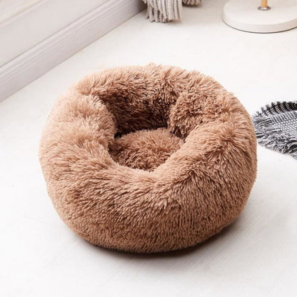 Skorter | Beef Plush Calming Donut Dog Bed for Small to Large Dogs