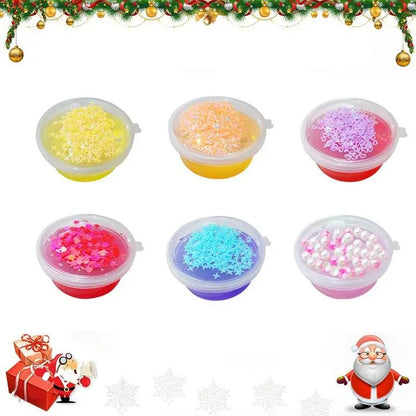 Skorter | Christmas Advent Calendar 24 Days Crystal Mud Blind Box - Christmas Countdown Toy for Children