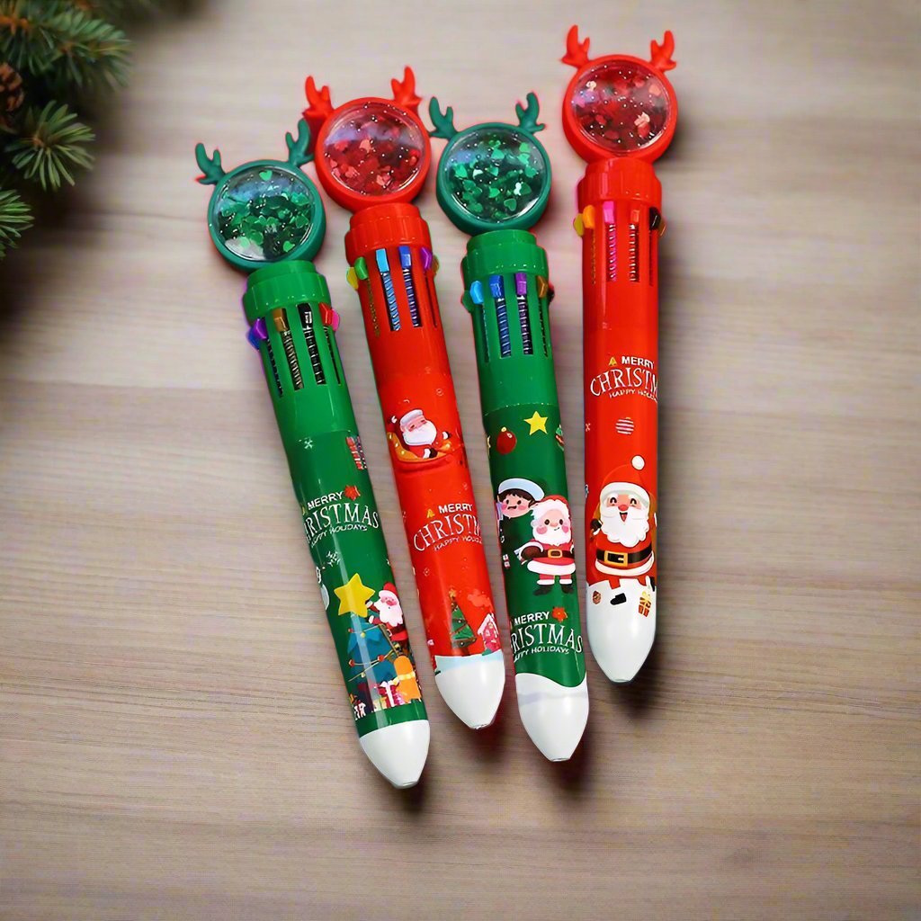 Skorter | Christmas Ballpoint Pen Set Of 10  – Perfect Gifts for Kids This Merry Season & New Year