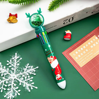 Skorter | Christmas Ballpoint Pen Set Of 10  – Perfect Gifts for Kids This Merry Season & New Year
