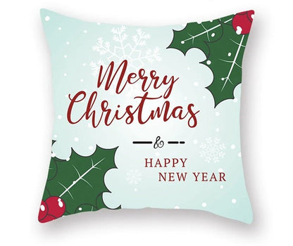 Skorter | Christmas Cushion Cover – Festive Santa & Elk Design for Holiday Decor & Perfect New Year Gift