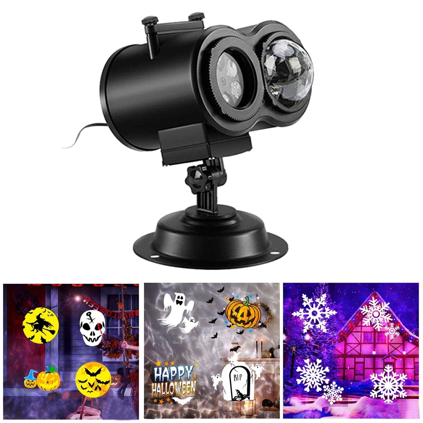 Christmas Halloween Holiday LED Laser Light Projector Xmas Party Birthday Lamp - SKØRTER