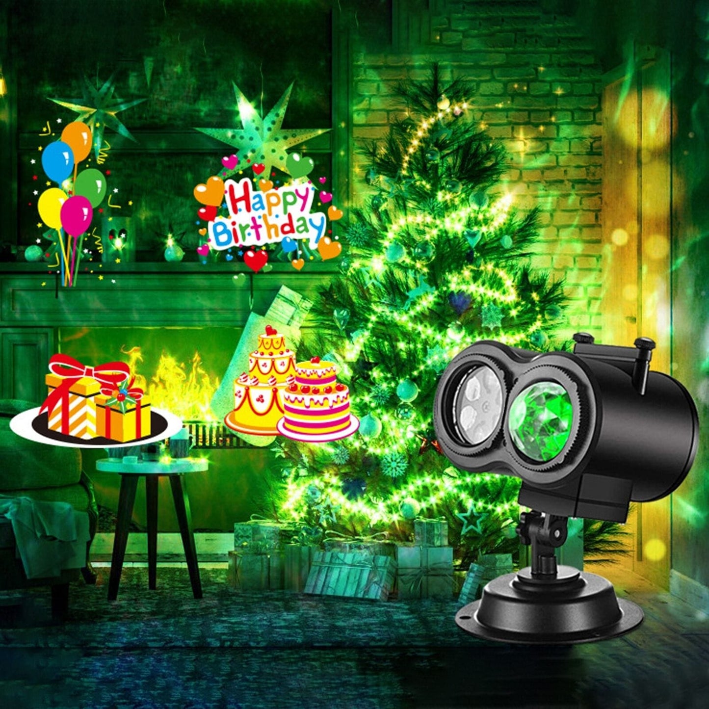 Christmas Halloween Holiday LED Laser Light Projector Xmas Party Birthday Lamp - SKØRTER