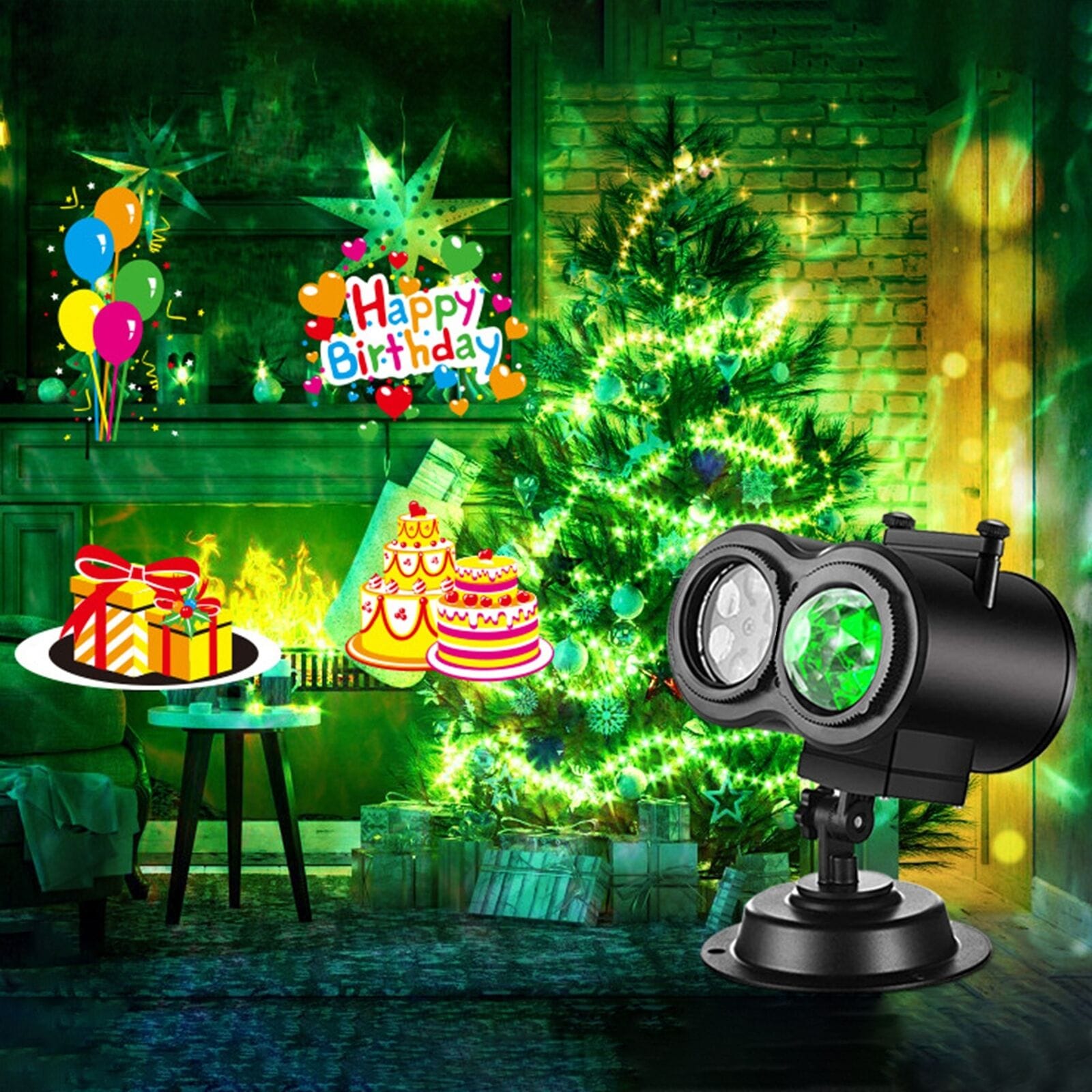 Christmas Halloween Holiday LED Laser Light Projector Xmas Party Birthday Lamp - SKØRTER