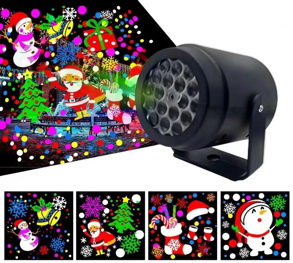Skorter | Christmas LED Snow Light Projectors – Rotating Christmas Lights for Magical Party & Garden Decor