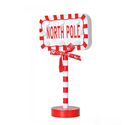 Skorter | Christmas LED Wooden Desktop Sign Lights – Create a Festive Atmosphere for Your Holiday Celebrations