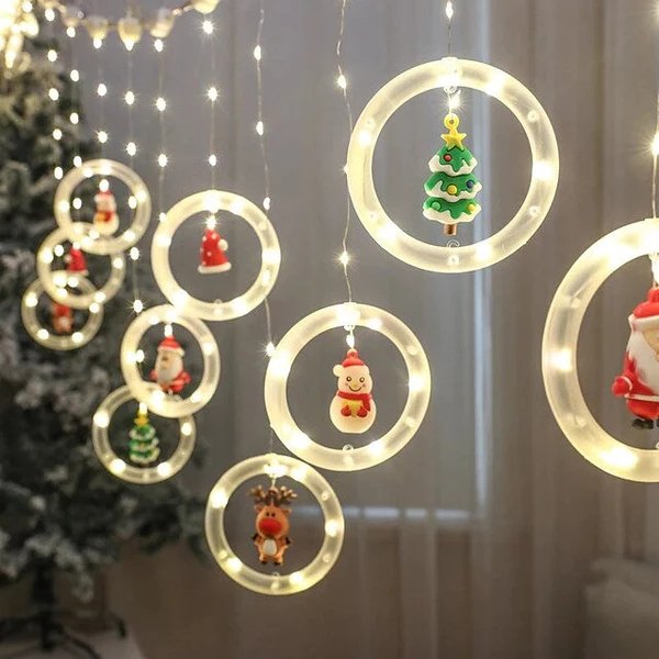Skorter | Christmas Lights LED Holiday Light - LED Light Fairy Curtain String Lights
