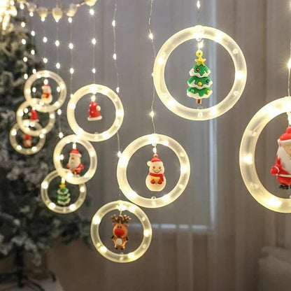 Skorter | Christmas Lights LED Holiday Light - LED Light Fairy Curtain String Lights