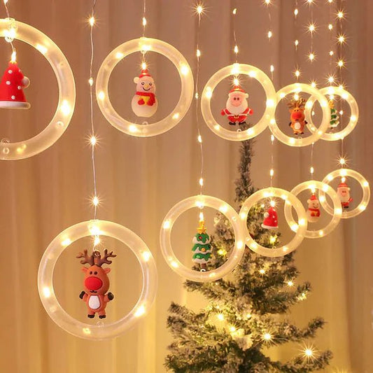 Skorter | Christmas Lights LED Holiday Light - LED Light Fairy Curtain String Lights