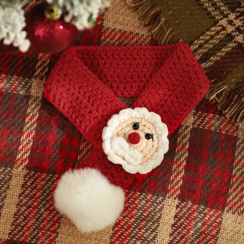 Skorter | Christmas Pet Scarf & Hat – Adorable Red Scarf for Kittens & Puppies, Perfect Holiday Gift & Festive Accessory