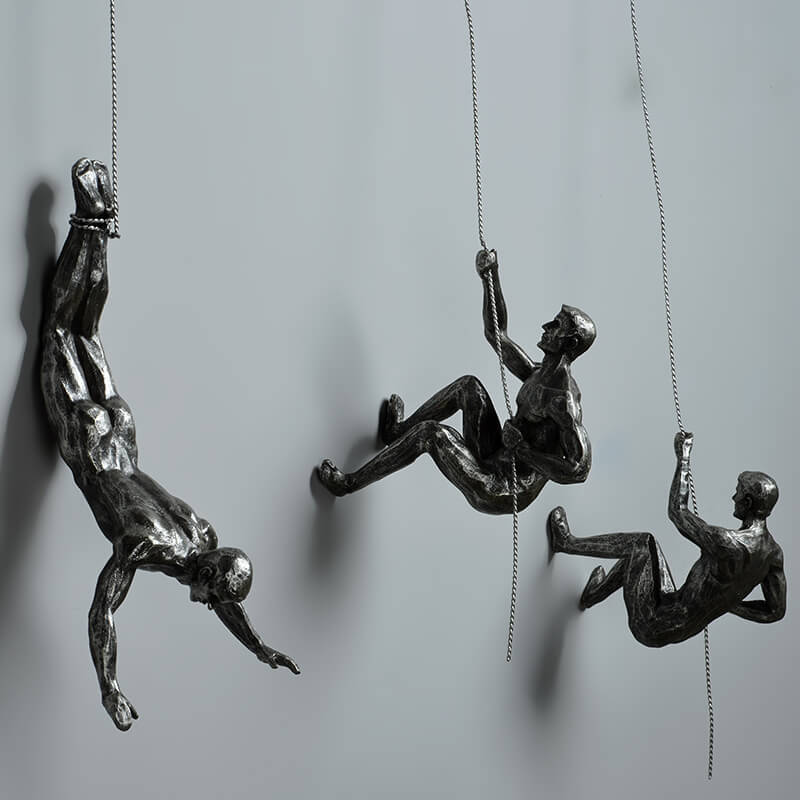 Skorter | CraftedClimb Climbing Figures Wall Decoration – Inspiring Wall Art of Resin and Iron