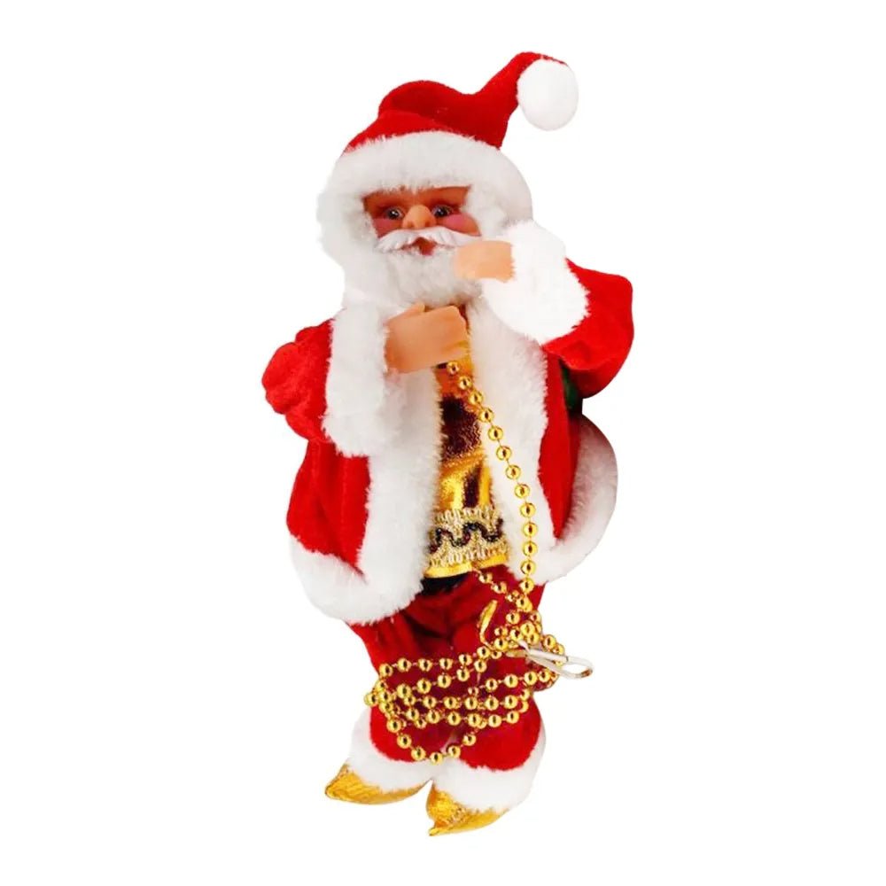 Skorter | Climbing Santa Claus Christmas Ornament - Climbing Santa with Light Music Indoor and Outdoor Christmas Decor
