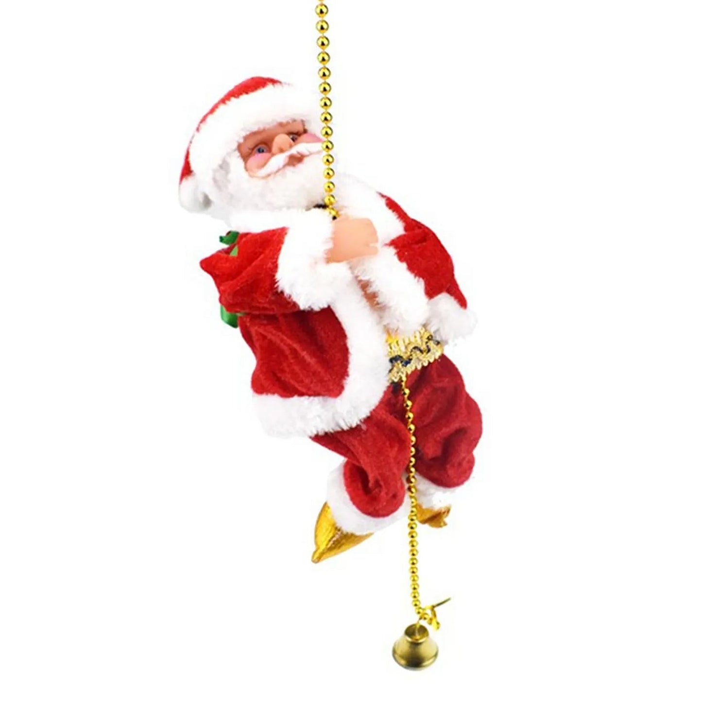 Skorter | Climbing Santa Claus Christmas Ornament - Climbing Santa with Light Music Indoor and Outdoor Christmas Decor