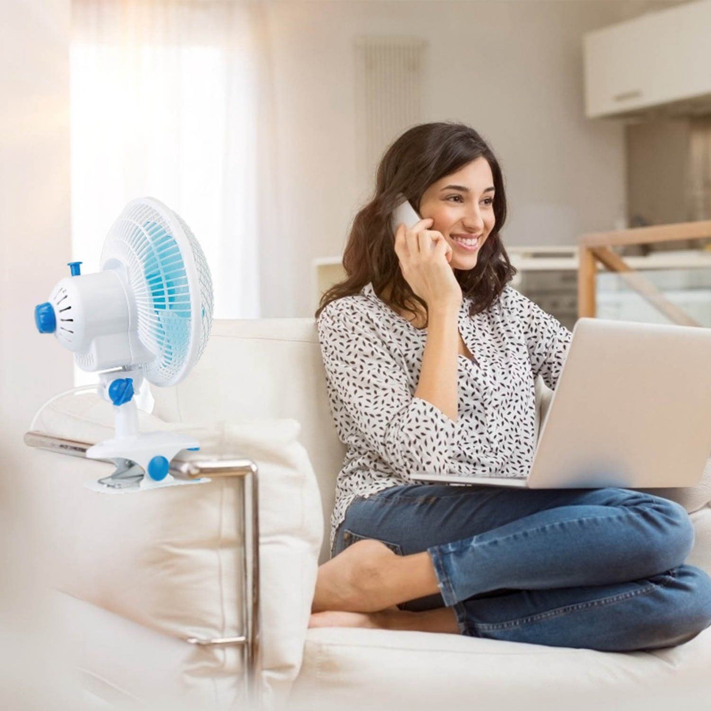Skorter | Clip-On 2 Speeds Silent Clamp Fan