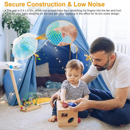 Skorter | Clip-On 2 Speeds Silent Clamp Fan