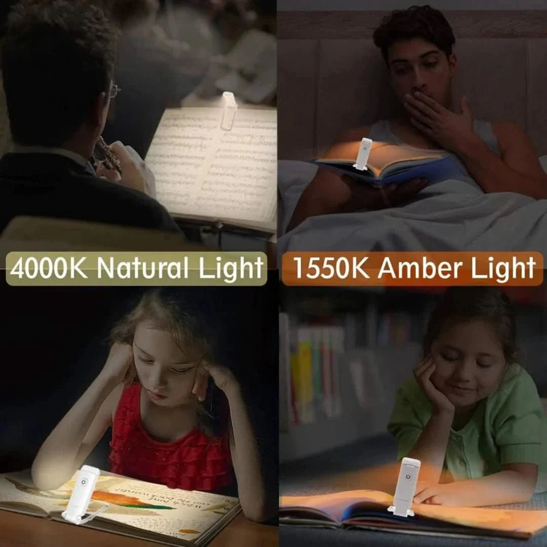 Skorter | Cliplight Pro | USB Rechargeable Book Light with Powerful LED