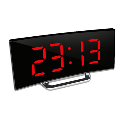 Skorter | LED-belysning stor digital display | Böjd LED digital klocka - Amedea