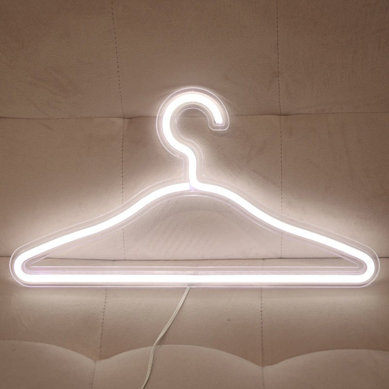 Coat Hanger Bedroom Nightstand Light Plastic USB LED Minimal Wall Hanging Night Lamp in White - SKØRTER