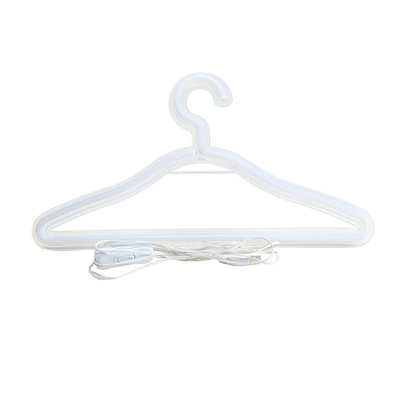 Coat Hanger Bedroom Nightstand Light Plastic USB LED Minimal Wall Hanging Night Lamp in White - SKØRTER